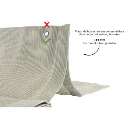 Shadow Comfort Harmonica schaduwdoek 290 x 300 cm sahara sand