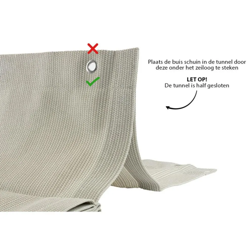 Shadow Comfort Harmonica schaduwdoek 290 x 400 cm sahara sand