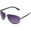 Sinner Brandon zonnebril gradient brown dark metal