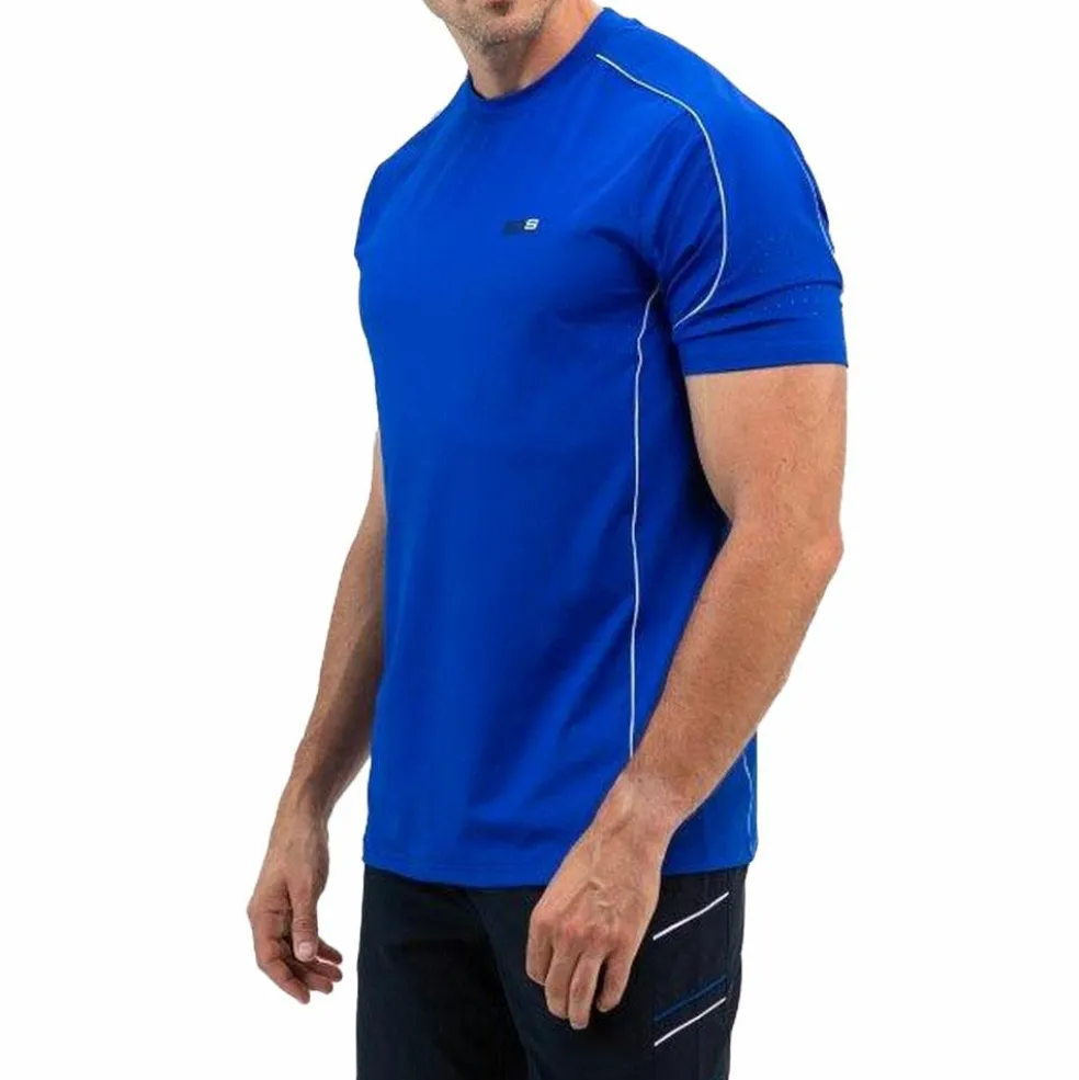 Sjeng Sports Brayen tennisshirt heren blue neon