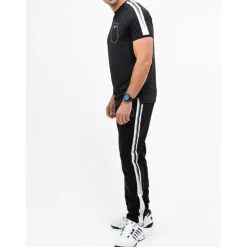 Sjeng Sports Sinclair tennisshirt heren black melange