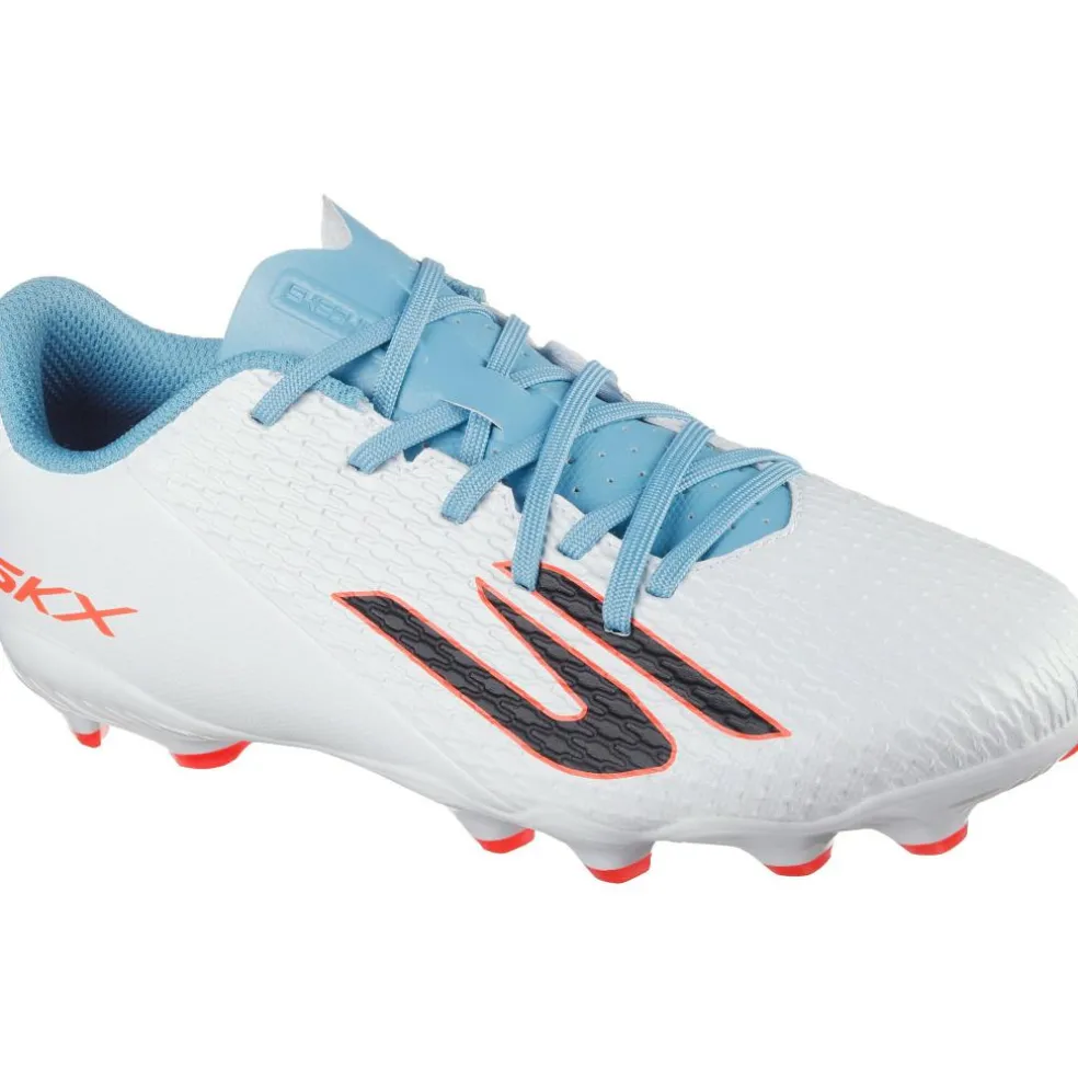 Skechers SKX_2 TD MG voetbalschoenen junior white turquoise pink