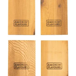 Smokin' Flavours  Cederhouten rookplank 4 stuks