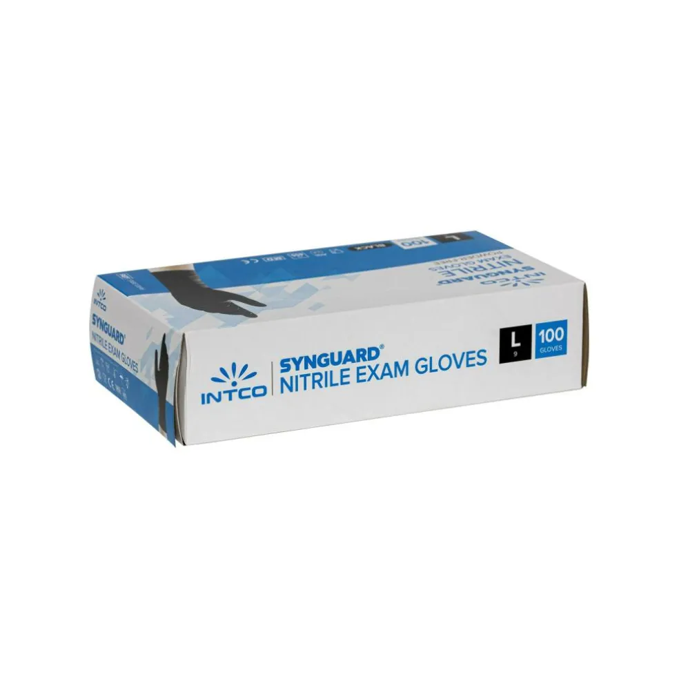 Smokin' Flavours Nitril Poedervrij handschoenen L black 100 stuks