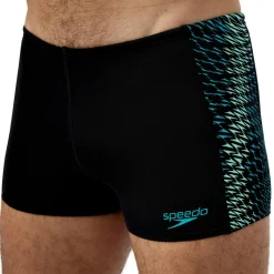 Speedo Endurance+ MAX Tech Panel zwemboxer heren black turquoise
