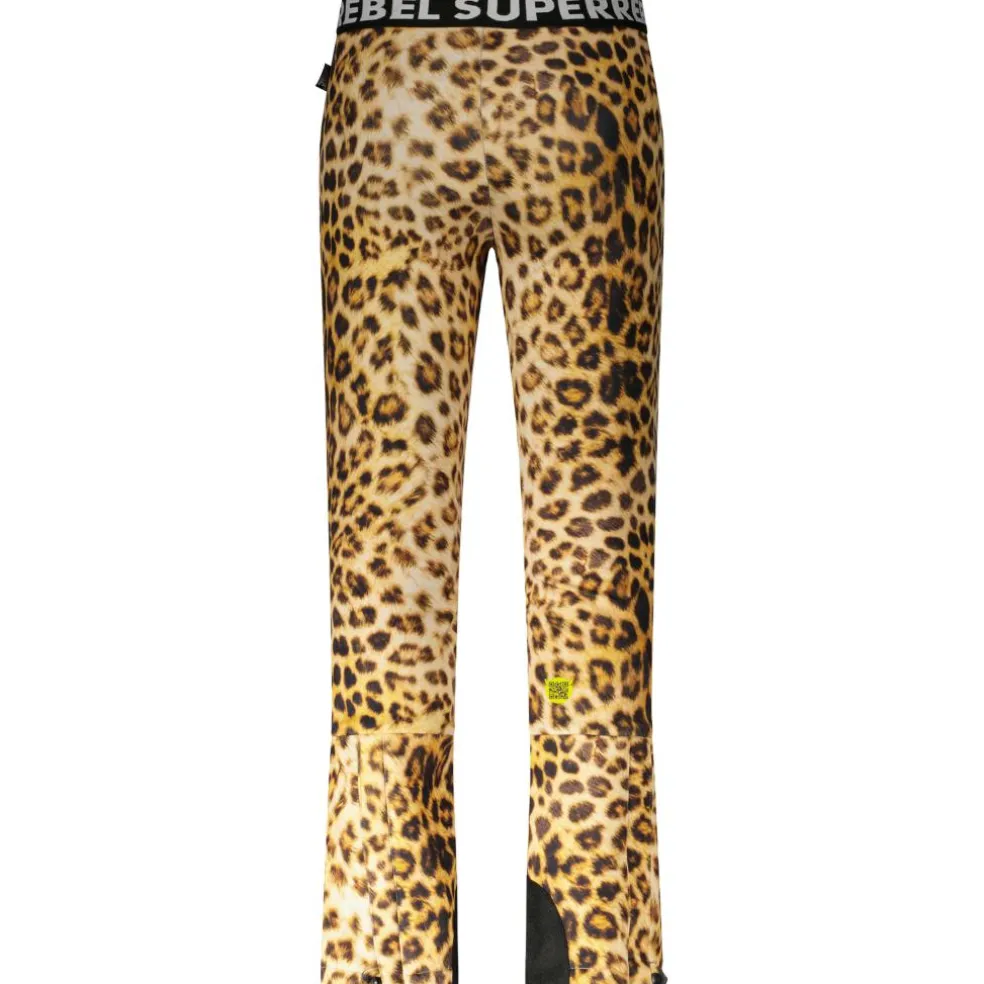 SuperRebel SPEAK softshell skibroek junior leopard
