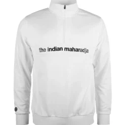 The Indian Maharadja  Poly Terry Half Zip hockeytrui heren white