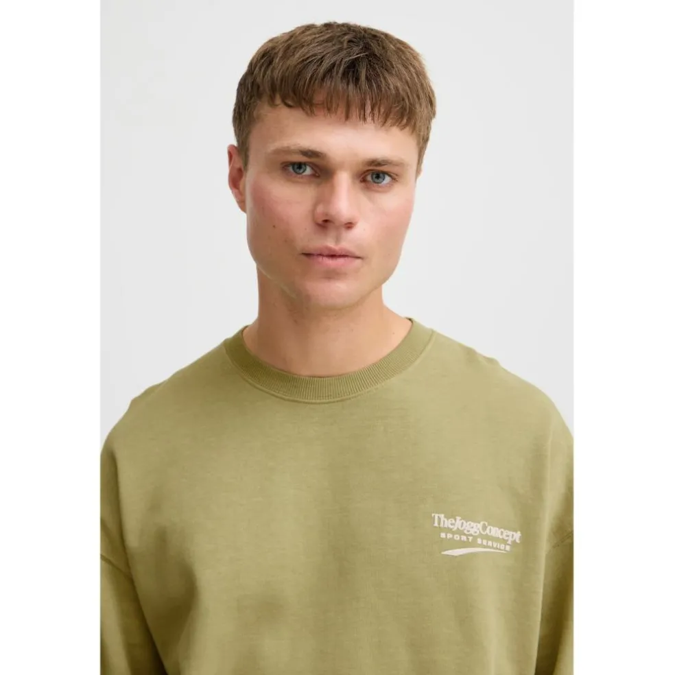 TheJoggConcept Rubi sweater heren split pea