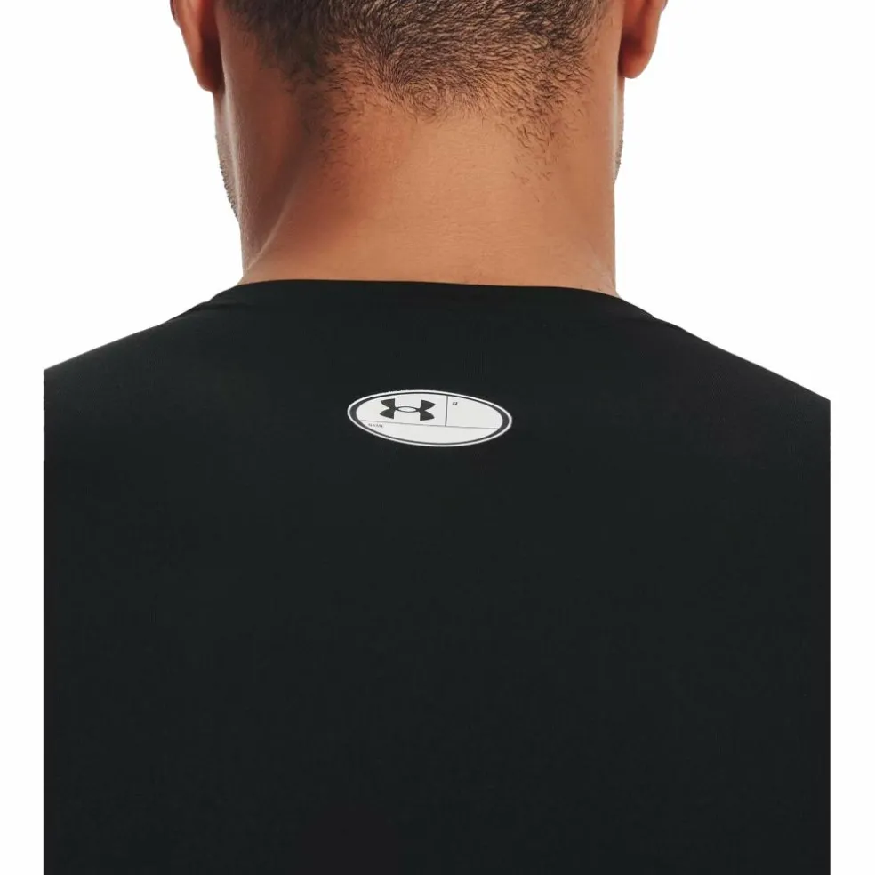 Under Armour HeatGear LS shirt heren black white