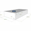 Vecam Watertank 120 liter 104 x 55 x 21 cm wit