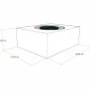 Vecam Watertank 15 liter 38 x 29 x 14 cm wit