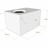 Vecam Watertank 45 liter 48 x 34 x 29 cm wit