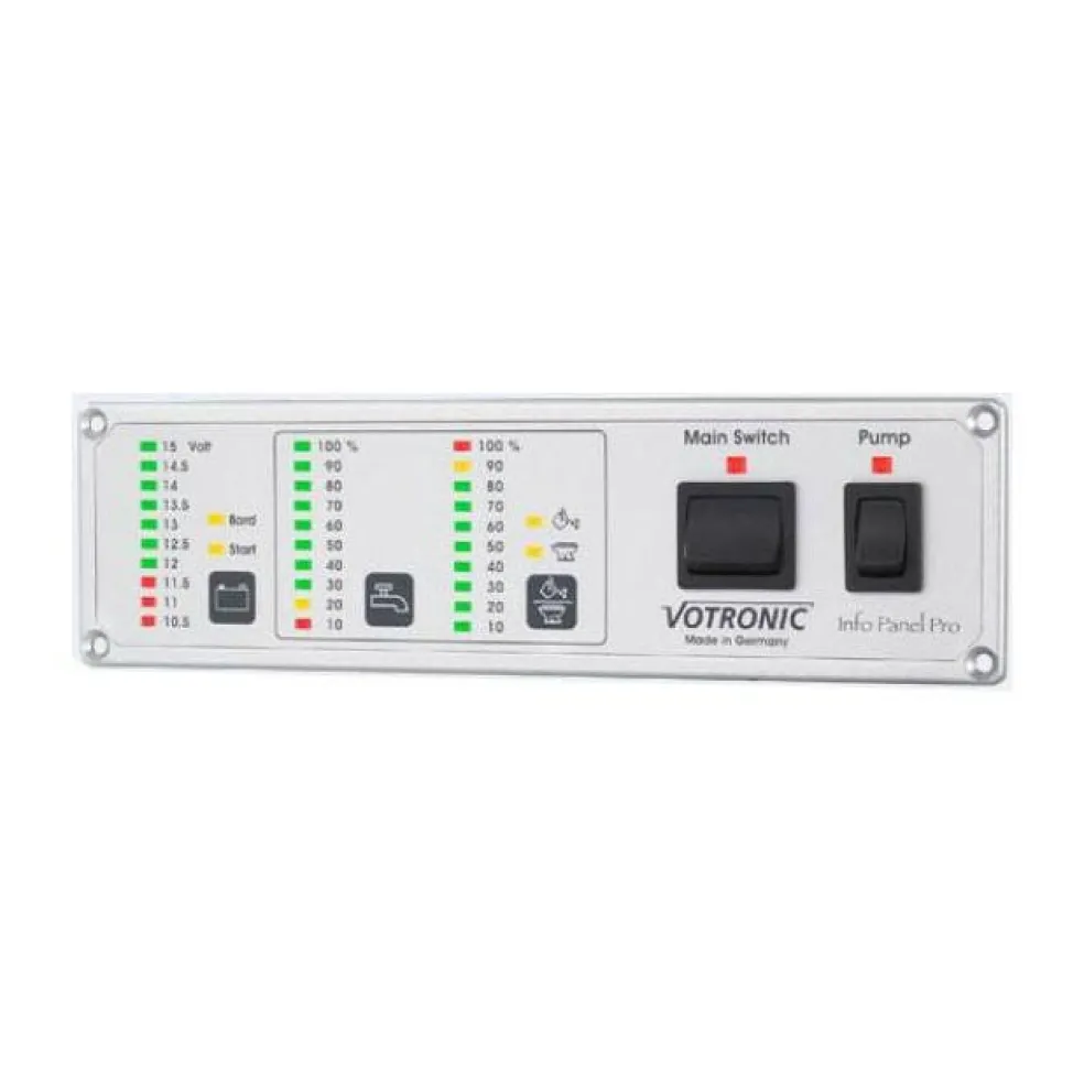Votronic Infopaneel volt- en waterniveaumeter 12 volt