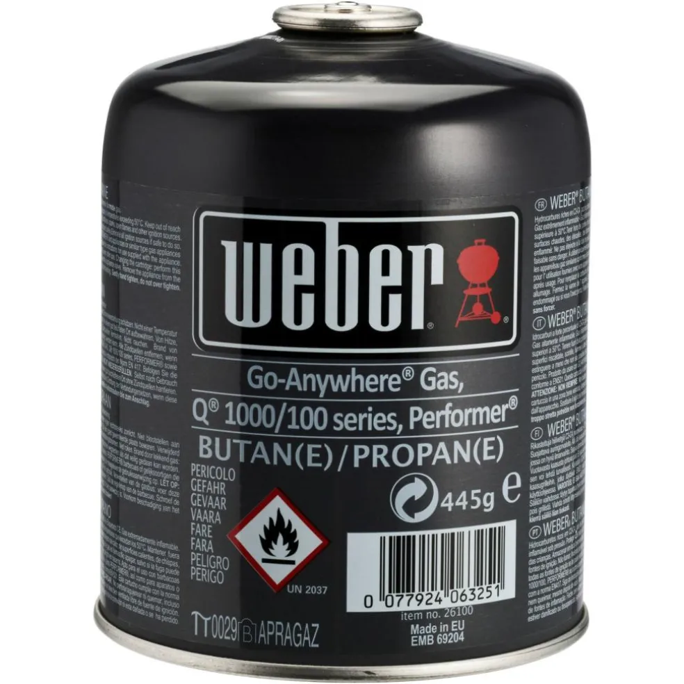 Weber Gascartouche voor Q100 - Q1000 - Performer Deluxe - Go-Anywhere - Summit Charcoal