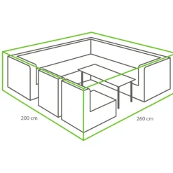 Winza Outdoor Covers  Premium loungeset hoes 260 x 200 x 80